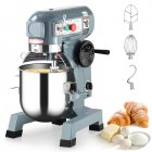 US GARVEE Commercial Stand Mixer 30Qt with Timing Function, 1250W 3 Speeds Adjustable, Stainless Steel Bowl Stand Mixer With Safety Guard, Premium for Schools Bakeries Restaurants Pizzerias