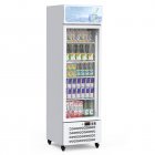 US GARVEE Commercial Refrigerators Display Fridge 12 Cu.ft, Beverage Refrigerator and Cooler with Adjustable Removable Shelves and LED Light for Home, Store, Gym, Bar or Office, Single Swing Door