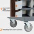 US GARVEE Commercial Janitorial Cart with 4 Cabinet Housekeeping Caddy Gray