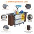US GARVEE Commercial Janitorial Cart with 4 Cabinet Housekeeping Caddy Gray