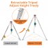 US GARVEE Confined Space Tripod Kit Sewer Rescue Tripod with 1200 LBS Lifting Winch   Fall Arrester