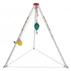 US GARVEE Confined Space Tripod Kit Sewer Rescue Tripod with 1200 LBS Lifting Winch & Fall Arrester