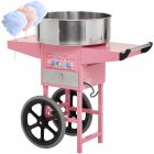 US GARVEE Cotton Candy Machine With Cart Electric Cotton Candy Maker With 20 inch Stainless Steel Bowl