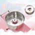 US GARVEE Cotton Candy Machine With Cart Electric Cotton Candy Maker With 20 inch Stainless Steel Bowl