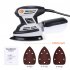 US GARVEE Detail Sander 15 000 OPM Compact Electric Sander with 12pcs Sandpapers Dust Collection System