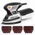US GARVEE Detail Sander 15 000 OPM Compact Electric Sander with 12pcs Sandpapers Dust Collection System