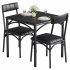 US GARVEE Dining Table Set for 2 with Cushion Chairs   Stylish   Sturdy   Wood   Space Saving   Easy Assembly   Kitchen  Apartment