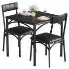 US GARVEE Dining Table Set for 2 with Cushion Chairs + Stylish & Sturdy + Wood + Space-Saving & Easy Assembly + Kitchen, Apartment
