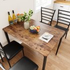 US GARVEE Dining Table Set for 4, Kitchen Table and Chairs for 4, 5 Piece Dining Table Set, Modern Dining Room Table Set, Dinner Table Set for 4, Rectangular Dinette Set Furniture for Small Space, Apartment