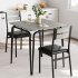 US GARVEE Dining Table for 2   Space Saving   Upholstered Seats   Wood   Ergonomic Backrests   Metal Frames   Home Office