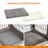 US GARVEE Dog Crate Furniture with Cushion Wooden Dog Crate Table 2 Drawers 3 Doors Dog Furniture