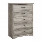 US GARVEE Dresser, 5-Drawer Chest, Grey