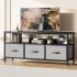 US GARVEE Dresser Tv Stand 55 Inch Entertainment Center with Storage Tv Stand for Bedroom Small Tv Stand Dresser with Drawers  Tv   Media Console Table Furnitur