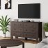 US GARVEE Dresser for Bedroom with 6 Drawers  Wood Drawer Dresser with Metal Handle  Chest of Drawers for Bedroom  Living Room  Hallway  Home Office  Dark Brown