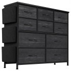US GARVEE Dresser with 10 Drawers, Dressers & Chest of Drawers with Wood Tabletop for Bedroom Living Room Entryway - Oak Ash Color