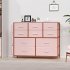 US GARVEE Dresser with 10 Drawers  Dressers   Chest of Drawers with Wood Tabletop for Bedroom Living Room Entryway   Pink