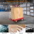US GARVEE Drywall Cart 1600Lbs Load Capacity Heavy Duty Panel Dolly Cart with Four Swivel Casters Red
