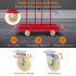 US GARVEE Drywall Cart 1600Lbs Load Capacity Heavy Duty Panel Dolly Cart with Four Swivel Casters Red