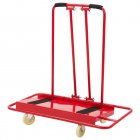 US GARVEE Drywall Cart 1600Lbs Load Capacity Heavy Duty Panel Dolly Cart with Four Swivel Casters Red