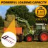 US GARVEE Dual Prong 43 Inch Hay Bale Spear Attachment 3000 LB Capacity Front Skid Steer Tractor Loader