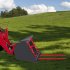 US GARVEE Dual Prong 43 Inch Hay Bale Spear Attachment 3000 LB Capacity Front Skid Steer Tractor Loader