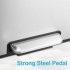 US GARVEE Dual Trash Can Stainless Steel 2 x 4 Gal  Garbage Can Steel Pedal Recycle Bin