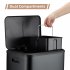 US GARVEE Dual Trash Can Stainless Steel 2x15L Garbage Can Steel Pedal Recycle Bin with Lid
