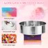 US GARVEE Electric Commercial Cotton Candy Machine 1030W Candy Floss Maker with Stainless Steel Bowl