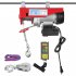 US GARVEE Electric Hoist 440 LBS 110V Electric Wire Crane Lift Electric Hoist Crane Power System Red