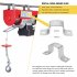 US GARVEE Electric Hoist 440 LBS 110V Electric Wire Crane Lift Electric Hoist Crane Power System Red