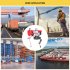 US GARVEE Electric Hoist 440 LBS 110V Electric Wire Crane Lift Electric Hoist Crane Power System Red