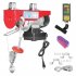 US GARVEE Electric Hoist 440 LBS 110V Electric Wire Crane Lift Electric Hoist Crane Power System Red