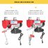 US GARVEE Electric Hoist 880 Lbs 110V Automatic Lift Electric Cable Hoist with Wireless Remote Control Power System