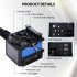 US GARVEE Fiber Fusion Splicer Automatic FTTH Fiber Splicer Machine with 6 Motors Core Alignment
