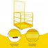 US GARVEE Foldable Forklift Safety Cage 43x45 Inch Forklift Work Platform 1500LBS Load Capacity