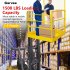 US GARVEE Foldable Forklift Safety Cage 43x45 Inch Forklift Work Platform 1500LBS Load Capacity