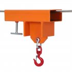 US GARVEE Forklift Lifting Hook Attachment 2200lbs Capacity Forklift Lifting Hoist