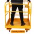 US GARVEE Forklift Safety Cage 1150LBS Capacity Heavy Duty Collapsible Work Platform Forklift With 4 Universal Wheels