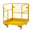 US GARVEE Forklift Safety Cage 36x36 Inch Heavy Duty Collapsible Forklift Yellow