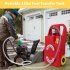 US GARVEE Fuel Caddy 32 Gallon Portable Fuel Tank On Wheels with 12V DC 140W Transfer Pump