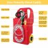 US GARVEE Fuel Caddy 32 Gallon Portable Fuel Tank On Wheels with 12V DC 140W Transfer Pump