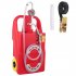 US GARVEE Fuel Caddy 32 Gallon Portable Fuel Tank On Wheels With Manual Fueling Nozzle 360   Swivel Connector