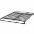 US GARVEE Full Size Metal Bed Frame  Low Profile  Unique Arch Design  Sturdy Steel Slats  Noise Free  Easy Assembly  Black  Suitable for Families