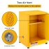 US GARVEE Galvanized Steel Safety Cabinet Flammable Liquids Storage Cabinet 17x17x18 inches Yellow