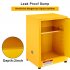 US GARVEE Galvanized Steel Safety Cabinet Flammable Liquids Storage Cabinet 17x17x18 inches Yellow