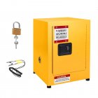 US GARVEE Galvanized Steel Safety Cabinet Flammable Liquids Storage Cabinet 17x17x18 inches Yellow
