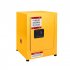US GARVEE Galvanized Steel Safety Cabinet Flammable Liquids Storage Cabinet 17x17x18 inches Yellow