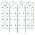 US GARVEE Garden Trellises for Climbing Plants  4 Pack Metal Plant Trellises  7 2Ft Iron Plants Support  86 6  x 80   Green