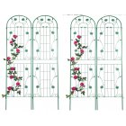 US GARVEE Garden Trellises for Climbing Plants, 4 Pack Metal Plant Trellises, 7.2Ft Iron Plants Support, 86.6