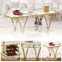 US GARVEE Gold Bar Cart with Wheels 3 Tier Bar Serving Cart with Glass Holder and Wine Rack
